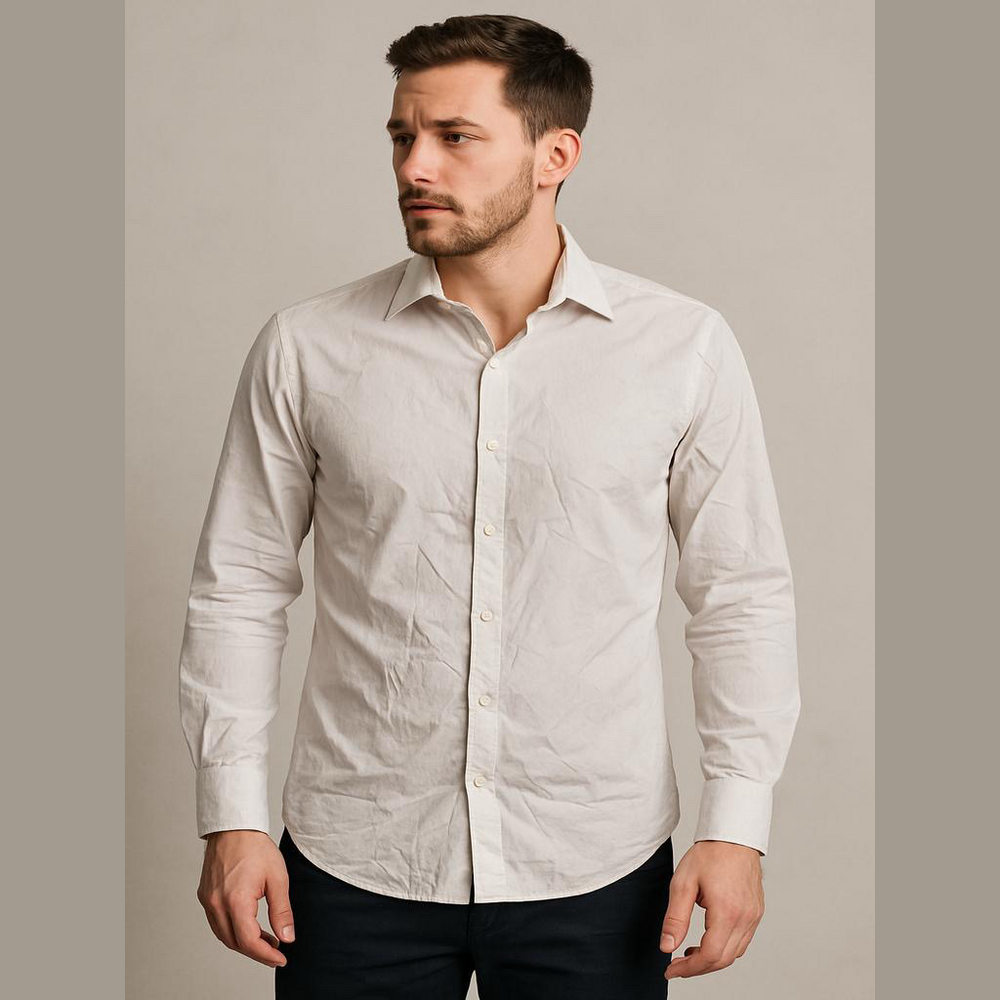 Mode International Lavender Dress Shirt Iron Free